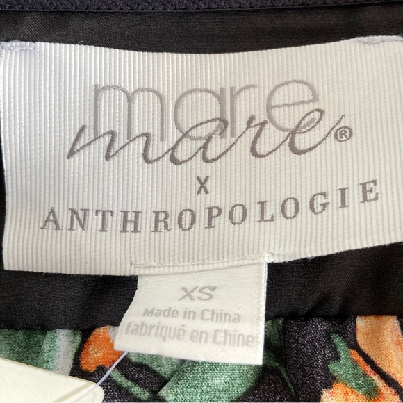 NWT Anthropologie Mare Mare Faux Leather Floral Maxi Dress XS - Picture 8 of 12